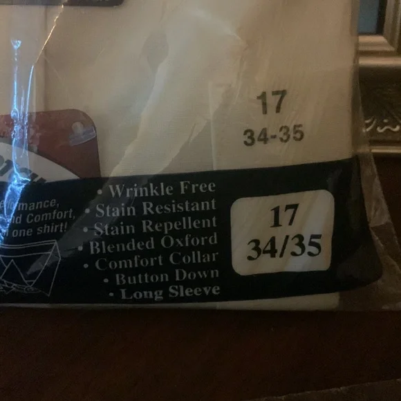 Brand new in original packaging Mens NWT white long sleeved button down - Picture 3 of 3